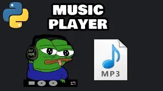 Thumbnail: Build a music player with Python! 🎶