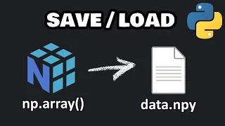 Thumbnail: Saving and loading NumPy arrays is easy! 💾