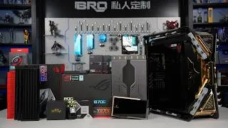 Thumbnail: 「BRO」I Built a $21,000 RTX 5090 Custom Watercooled PC in the ROG Hyperion! 😱