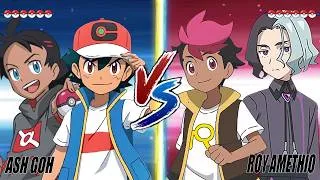 Thumbnail: Pokémon Battle: Ash and Goh Vs Roy and Amethio