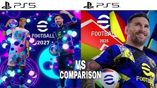 Thumbnail: efootball 2027 Vs efootball 2025 PS5