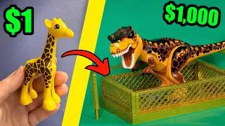 Thumbnail: I Built $1 vs $10,000 Lego Zoo!