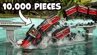 Thumbnail: I Tested 1 piece vs 10,000 piece lego Trains!