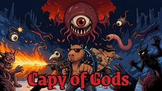 Thumbnail: This New Upcoming Horde Survival Roguelike Has Crazy Unique Mechanics And Its So Fun! | Capy Of Gods