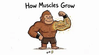 Thumbnail: "How Muscles Actually Grow (The Science Explained)"