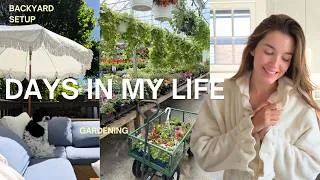 Thumbnail: productive days in my life ✨ balancing a 9–5, gardening, routines & a spa weekend