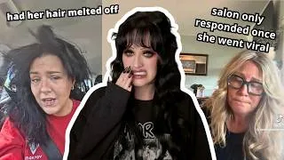 Thumbnail: salon ruins her hair then ghosts her - tiktok drama