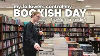 Thumbnail: My followers control my bookish day: book shopping at Barnes, coffee run, reading fantasy