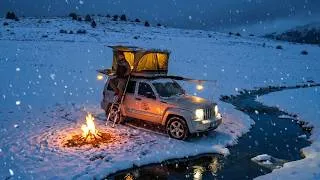 Thumbnail: Solo Car Camping - CAR CAMPING IN WILDERNESS - Car Camping in the Snowy Mountains