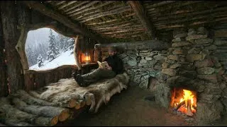 Thumbnail: Building a Shelter From Tree Bark to Survive in The Wild - BUSHCRAFT SHELTER CAMPING