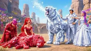 Thumbnail: Diamond Family VS Ruby Family: RUMI Gets The Magic Leopard Racing Championship - KPOP Demon Hunters