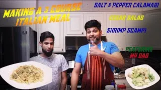 Thumbnail: HOW TO MAKE 3 COURSE ITALIAN MEAL AT HOME| FEATURING MY DAD (HIS RECIPES)