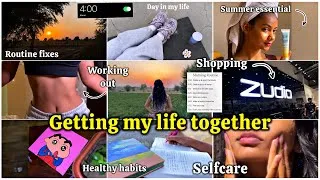 Thumbnail: Getting my Life together ✨🌸 | routines, habits, selfcare, cafe hoping, shopping.. 
