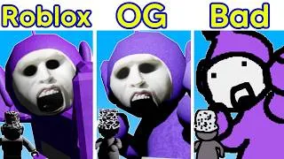 Thumbnail: Friday Night Funkin | Nocturnal Protocol Roblox VS Original VS Bad