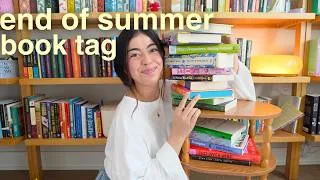 Thumbnail: end of summer book tag! 📚☀️ 5 stars, disappointments, anticipated fall releases + more!
