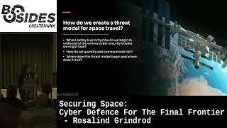 Thumbnail: Securing Space: Cyber Defence For The Final Frontier - Rosalind Grindrod