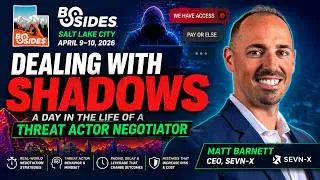 Thumbnail: Inside Ransomware Negotiations: A Day in the Life of a Threat Actor Negotiator | BSidesSLC 2026