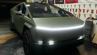 Thumbnail: Military green Cyber truck