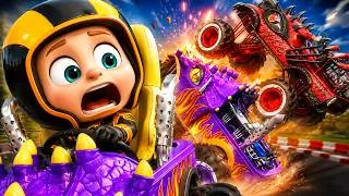 Thumbnail: Baby’s Monster Truck Race Went WRONG! 🚗💥🏁 Funny Kids Cartoon Adventure