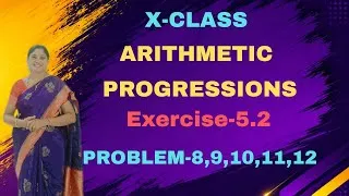 Thumbnail: X Class-5.Arithmetic Progressions-Exercise-5.2-Problems-8,9,10,11,12