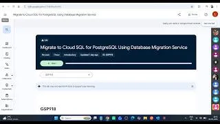 Thumbnail: Migrate to Cloud SQL for PostgreSQL Using Database Migration Service || Lab Solution || Arcade 2026