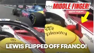 Thumbnail: Lewis Hamilton Shows MIDDLE FINGER to Franco Colapinto after Chaotic Start #MiamiGP