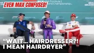 Thumbnail: Kimi Antonelli Saying HILARIOUS RANDOM THINGS during his Pole Press Conference Miami GP