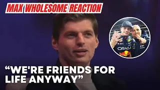 Thumbnail: Max Verstappen WHOLESOME Reaction on His Race Engineer GP Leaving