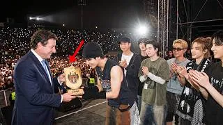 Thumbnail: 2 minutes ago 🔴 The Mayor of Lima praises Taehyung and BTS for the BTS concert in Lima.