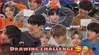Thumbnail: BTS drawing challenge 📒✏️[Re-upload]/@BTSkicuteduniya /funny hindi dub
