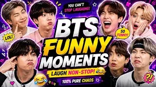 Thumbnail: 😂💜 BTS Funny Moments | Try Not To Laugh Challenge 🤣 | Funniest BTS Compilation