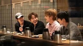 Thumbnail: A Simple Moment of Taehyung, Jungkook, and BTS Members Eating Together in New York