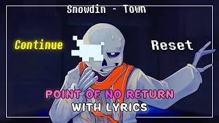 Thumbnail: Point of NO Return With Lyrics | Undertale: Last Corridor