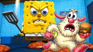 Thumbnail: CAN BOOBA ESCAPE This SPONGEBOB OBBY In ROBLOX?! | Booba Plays | SPONGEBOB’S KRUSTY KRAB Obby!