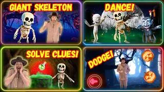Thumbnail: We're Going on a Giant Skeleton Hunt 🧛‍♂️💀 Spooky Adventure with Explorer Riley