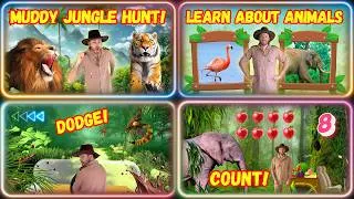 Thumbnail: We’re Going on a Muddy Jungle Hunt! 🦁 | Ultimate Jungle Animal Adventure with Explorer Riley