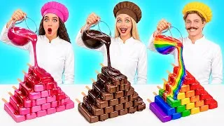 Thumbnail: Rainbow VS Chocolate VS Pink Color Cooking Challenge | Crazy Challenge by Bubba DO