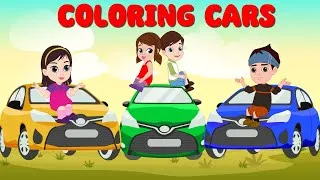 Thumbnail: Learning Colors with Painting Toy Cars at Garage - Transport Vehicles Kids Learning Videos