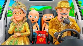 Thumbnail: Baby & Brother Go on ROAD TRIP with RICH GRANDPARENTS!