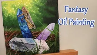 Thumbnail: Fantasy Crystal Oil Painting