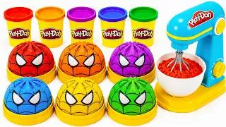 Thumbnail: Ultimate Spider Man Dumpling Kinetic Sand ASMR🌈🕷Empanadilla de Spider-Man Arcoíris de Arena Cinética