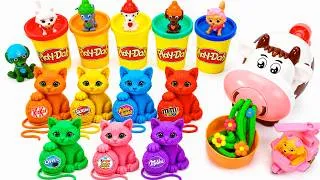 Thumbnail: Ultimate Rainbow Cat & Colorful Yarn Balls Kinetic Sand🌈🧶Gato y Ovillos de Lana Arena Cinética #2