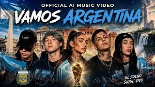 Thumbnail: 🇦🇷 Vamos Argentina 🇦🇷 | Argentina World Cup Song (Official AI Music Video)