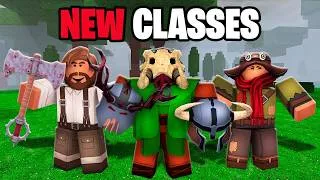 Thumbnail: I Used ALL THE NEW CLASSES in 99 Nights in The Forest!
