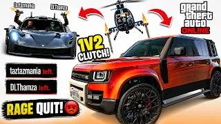 Thumbnail: They Destroyed My Car… Then I Won the 1v2 & They Rage Quit 💀 | GTA Online PvP