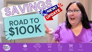 Thumbnail: Road to $100,000 Savings after Debt Payoff Journey Building Retirement Savings & Sinking Funds