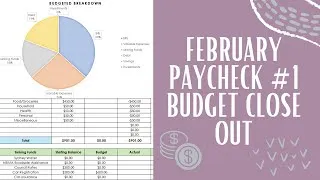 Thumbnail: Finally Saving Towards Sinking Funds | February Paycheck #1 Budget Close Out | Zero Based Budget