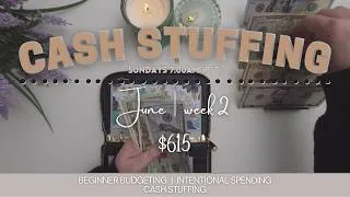 Thumbnail: $$$ CASH ENVELOPE STUFFING w/Me | June Week 2 $615 | DEBT FREE JOURNEY
