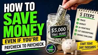 Thumbnail: 5 Money Habits: That Saved Me From Living Paycheck to Paycheck