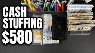 Thumbnail: CASH STUFFING | $580 | SEPTEMBER PAYCHECK #1 | #cashstuffing #budgeting #lowincomecashstuffing 
